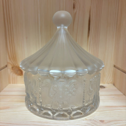 Glass Carosel Jar