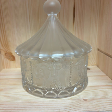 Glass Carosel Jar