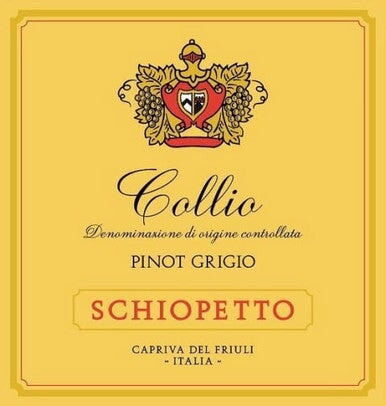 Schiopetto Pinot Grigio Collio bottle